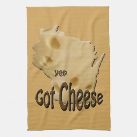 Wisconsin Cheesehead Ai Cheese Serviette de cuisin (Vertical)