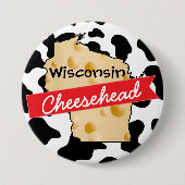 Wisconsin Cheesehead Button (Voorkant)