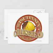 Wisconsin Cheesehead Seal Briefkaart (Voorkant / Achterkant)