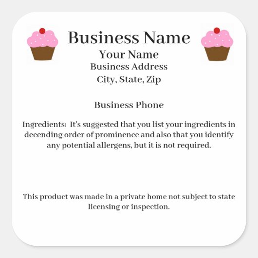 Wisconsin Cottage Law étiquette maison boulangerie (Devant)