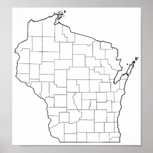 Wisconsin County's Blank overzicht