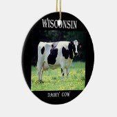 Wisconsin Dairy Cow Keramisch Ornament (Rechts)