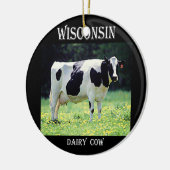 Wisconsin Dairy Cow Keramisch Ornament (Links)