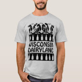 Wisconsin Dairyland Vache Funny Farm T-shirt (Devant)