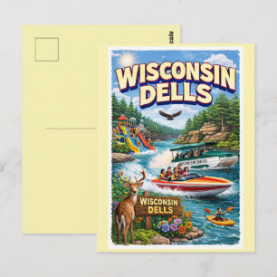 Wisconsin Dells Avontuur – Waterparken en Eenden Briefkaart