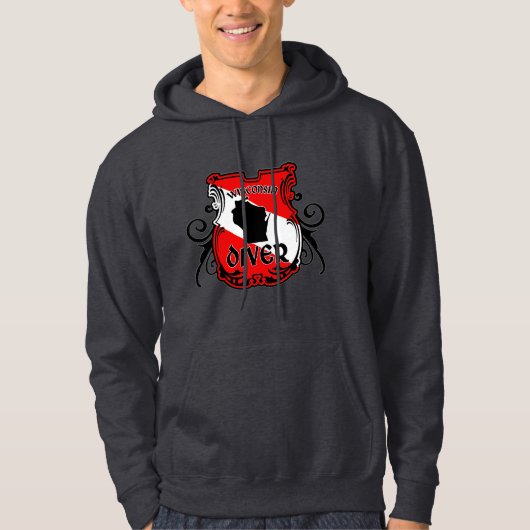 Wisconsin Diver Hoodie (Voorkant)