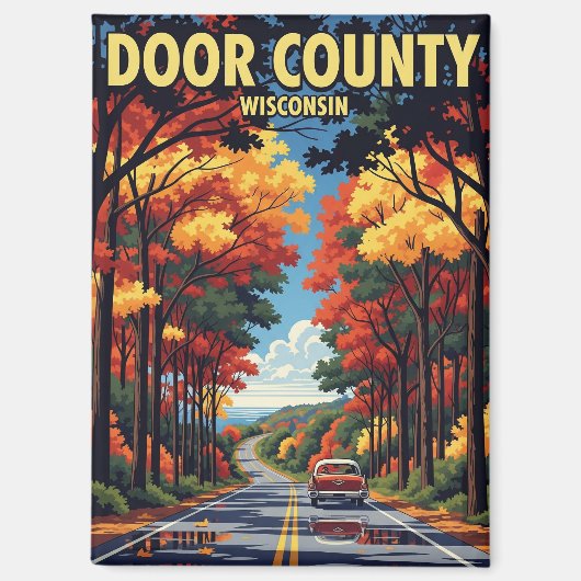  Wisconsin Door County Travel Magneet (Voorkant)
