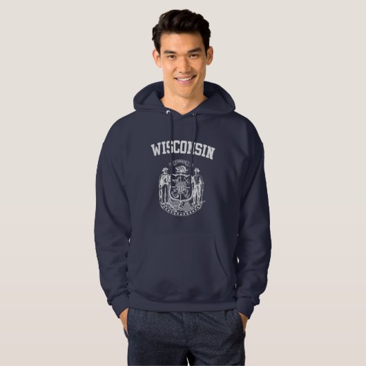 Wisconsin Emblem Hoodie (Voorkant volledig)