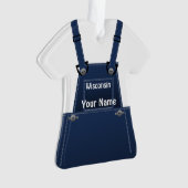 Wisconsin Farmer Bib Overalls Noël (devant)