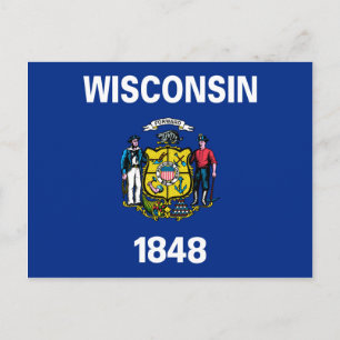Wisconsin Flag Briefkaart