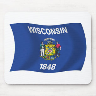 Wisconsin Flag Mousepad Muismat