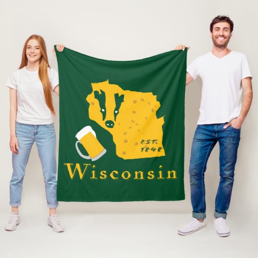 Wisconsin Fleece Blanket (In situ)