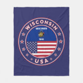 Wisconsin Fleece Deken (Voorkant)