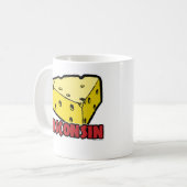 Wisconsin Fromage Poisson blanc 11 oz Mug classiqu (Devant gauche)