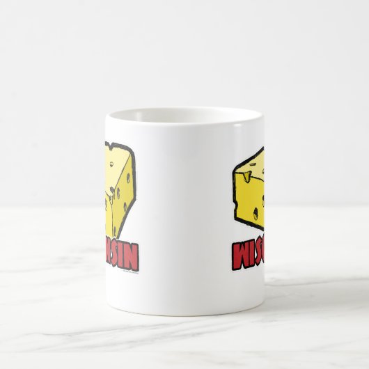 Wisconsin Fromage Poisson blanc 11 oz Mug classiqu (Centre)