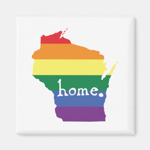 Wisconsin Gay Pride   Kaart van herkomst Magneet
