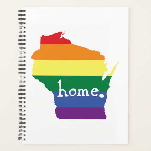 Wisconsin Gay Pride | Kaart van herkomst Planner (Voorkant)