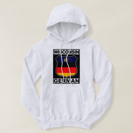 Wisconsin German American Hoodie (Design voorkant)