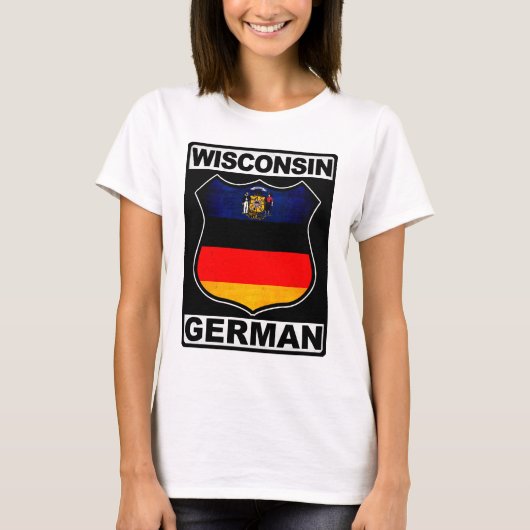 Wisconsin German American T-shirt (Voorkant)