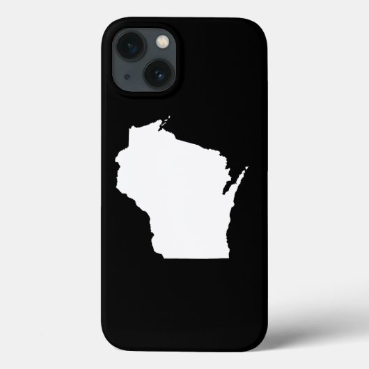 Wisconsin in het wit Case-Mate iPhone case (Achterkant)
