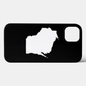Wisconsin in het wit Case-Mate iPhone case (Achterkant (horizontaal))