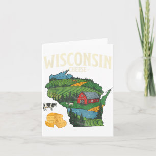 Wisconsin Kaas Staat Trots Boerderij Zuivel Liefhe Kaart