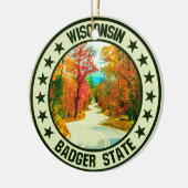 Wisconsin Keramisch Ornament (Links)
