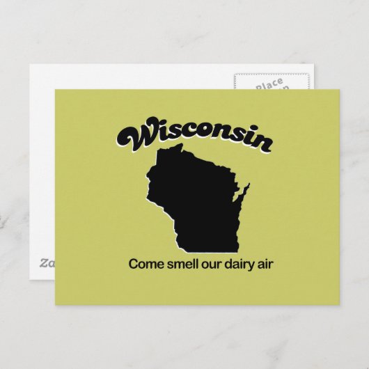 Wisconsin - Kom onze zuivellucht ruiken Briefkaart (Voorkant / Achterkant)