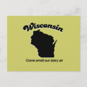Wisconsin - Kom onze zuivellucht ruiken Briefkaart (Voorkant)