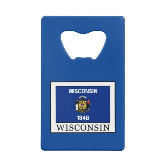 Wisconsin Kredietkaart Flessenopener (Voorkant)