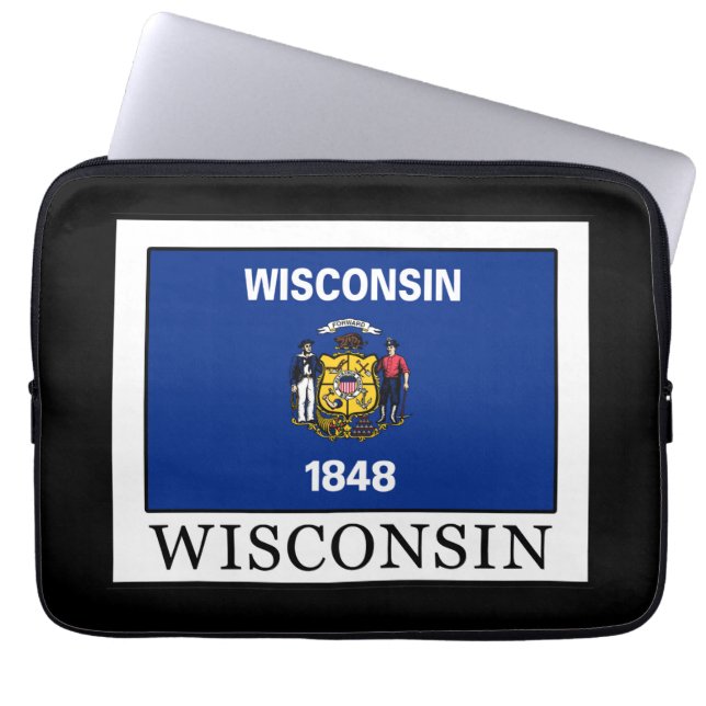 Wisconsin Laptop Sleeve (Voorkant)