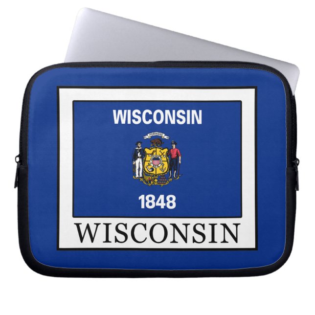 Wisconsin Laptop Sleeve (Voorkant)