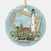 Wisconsin Lighthouse Ornament (Voorkant)