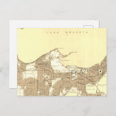 Wisconsin Madison Carte Vintage Retro (Devant / Derrière)