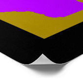 Wisconsin Map Silhouette Poster (Hoek)