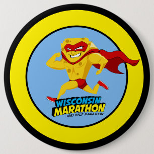 Wisconsin Marathon Race Day Ronde Button 6,0 Cm