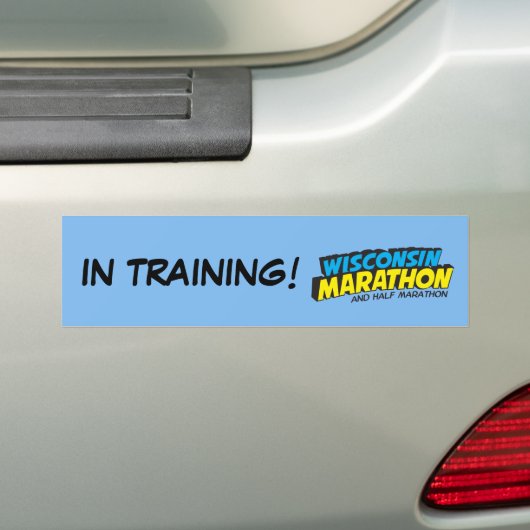 Wisconsin Marathon Training Bumpersticker (Op auto)