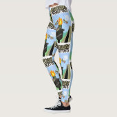 Wisconsin Mosquitoes Cartoon - Camping by Tiki Leggings (Links)