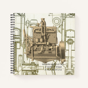 Wisconsin Motor Milwaukee Wisconsin gasmotor K5 Notitieboek