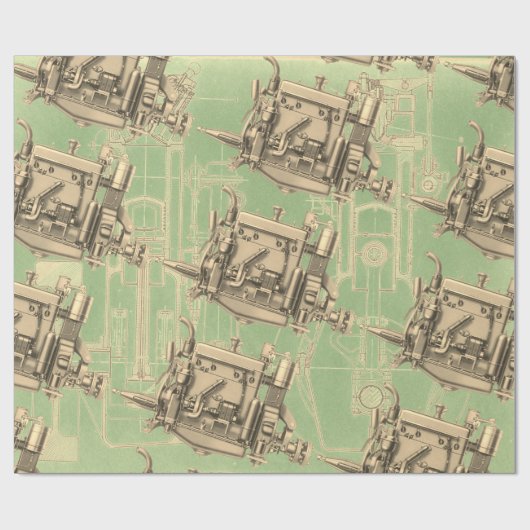 Wisconsin Motor Milwaukee Wisconsin gasmotor X Cadeaupapier (Vlak)