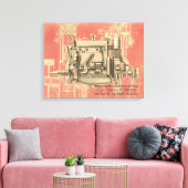 Wisconsin Motor Milwaukee Wisconsin gasmotor X Canvas Afdruk (Insitu (Woonkamer))