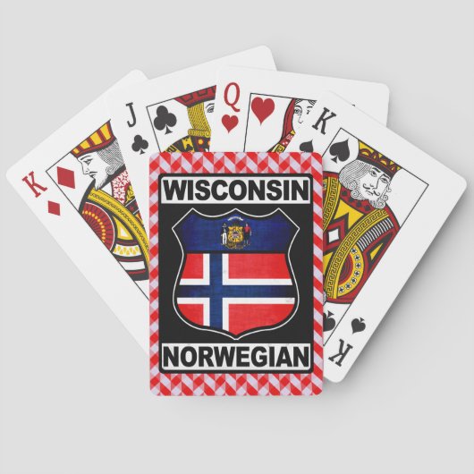 Wisconsin Noors Amerikaans Pokerkaarten (Achterkant)