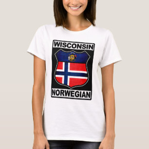 Wisconsin Noors Amerikaans T-shirt