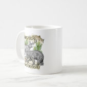 Wisconsin Northwoods Sportsman Chasse Pêche Mug (Devant gauche)
