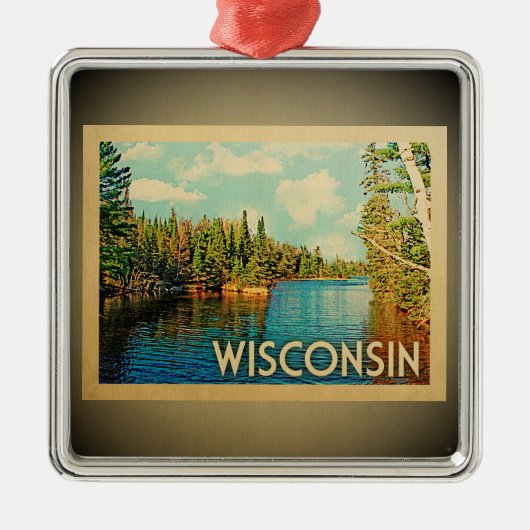 Wisconsin Ornament Vintage Travel (Voorkant)