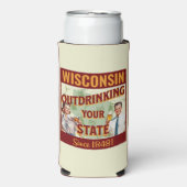 Wisconsin overdrinkt uw toestand sinds 1848 (Seltzer Voorkant)
