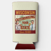 Wisconsin overdrinkt uw toestand sinds 1848 (Achterkant)