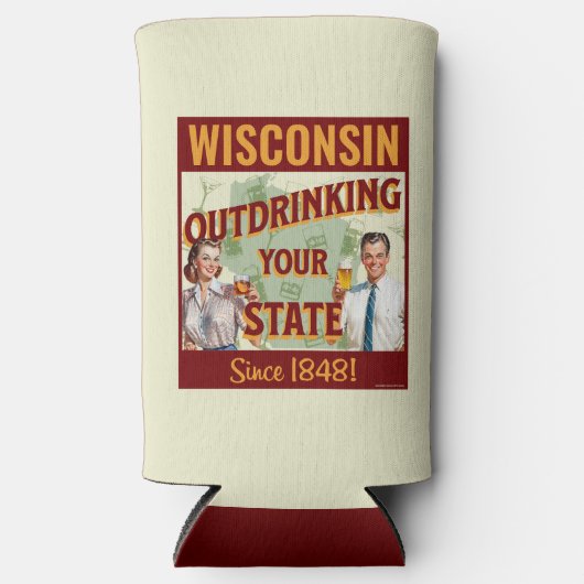 Wisconsin overdrinkt uw toestand sinds 1848 (Voorkant)