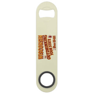 Wisconsin overdrinkt uw toestand sinds 1848 speed flessenopener