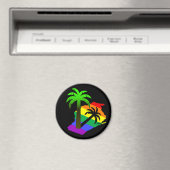 Wisconsin Palm Tree Magneet (Insitu (Vaatwasser))